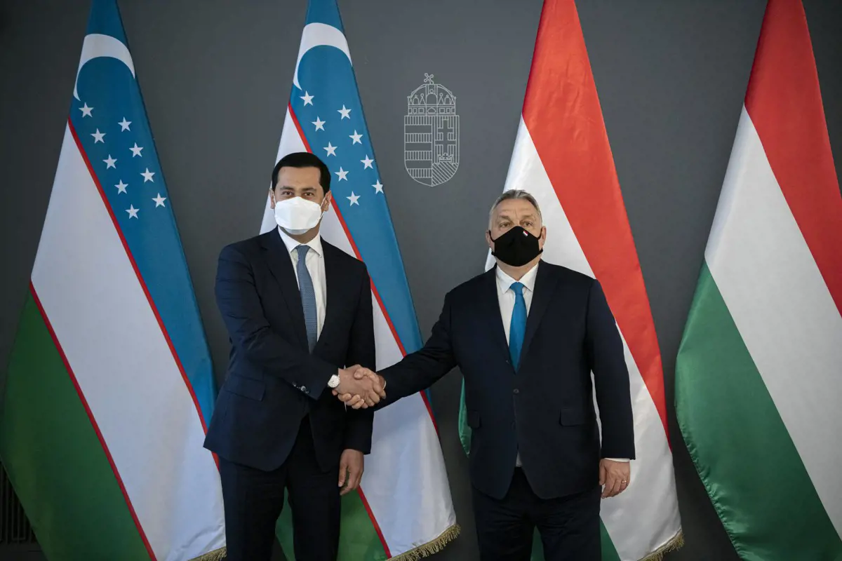 Az üzbég miniszterelnök-helyettessel találkozott Orbán Viktor