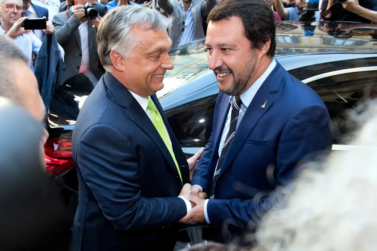 Salvini: Orbán Olaszország mellett áll, miközben a római kormányfő és baloldali európai barátai Olaszországot támadják