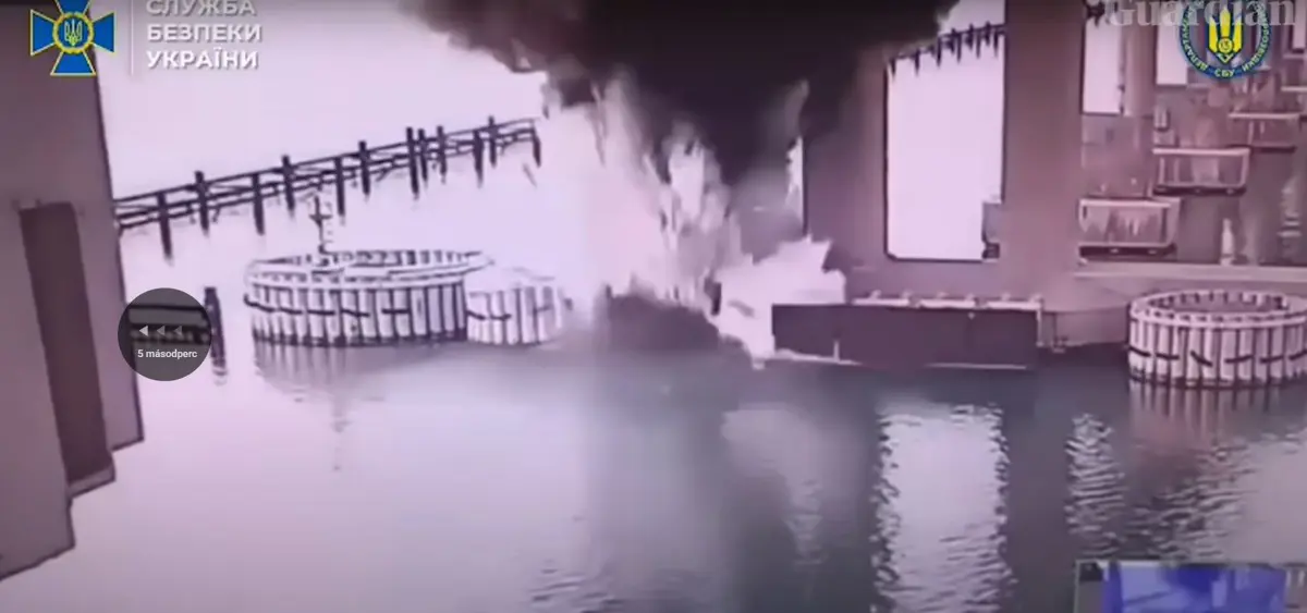 Az ukránok most a kercsi hidat robbantották fel