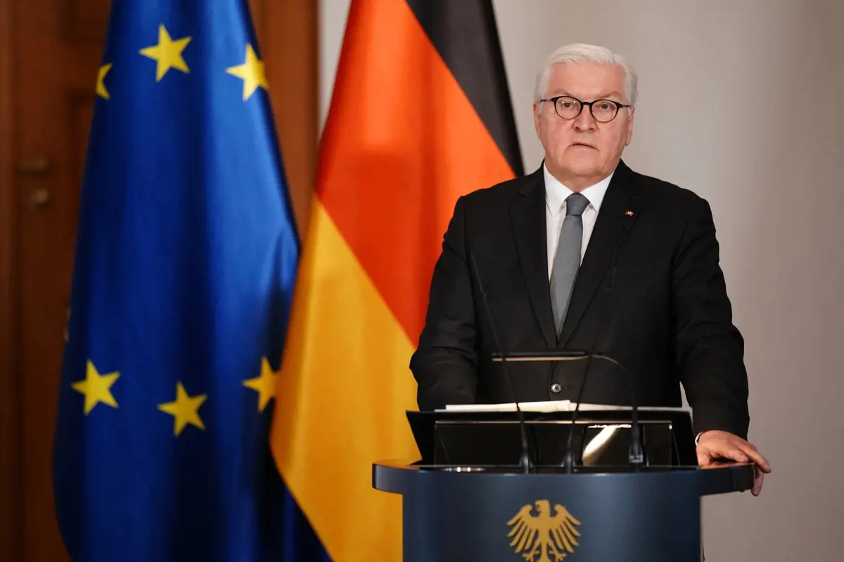 Váratlanul Ukrajnába érkezett a német államfő