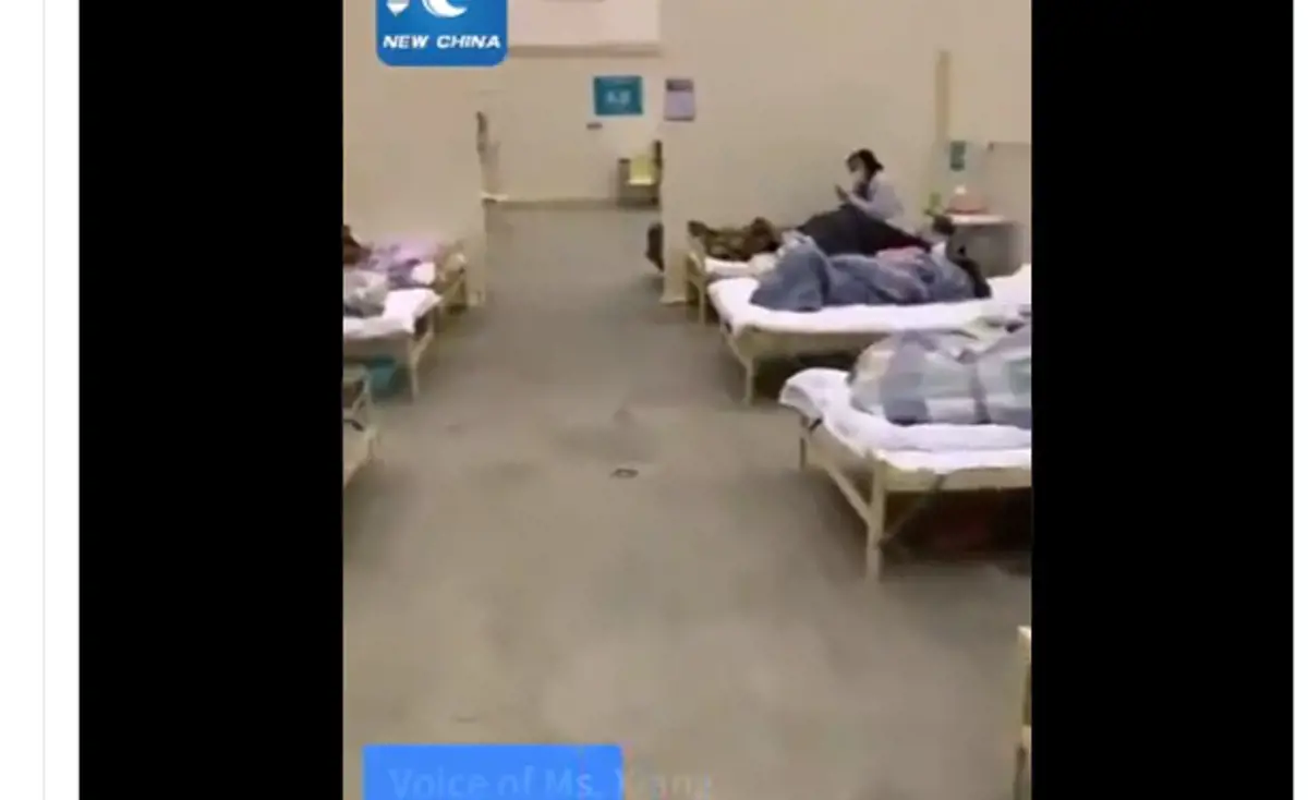 Levideózták egy vuhani kórház belső részét, ahol a koronavírussal fertőzötteket ápolják