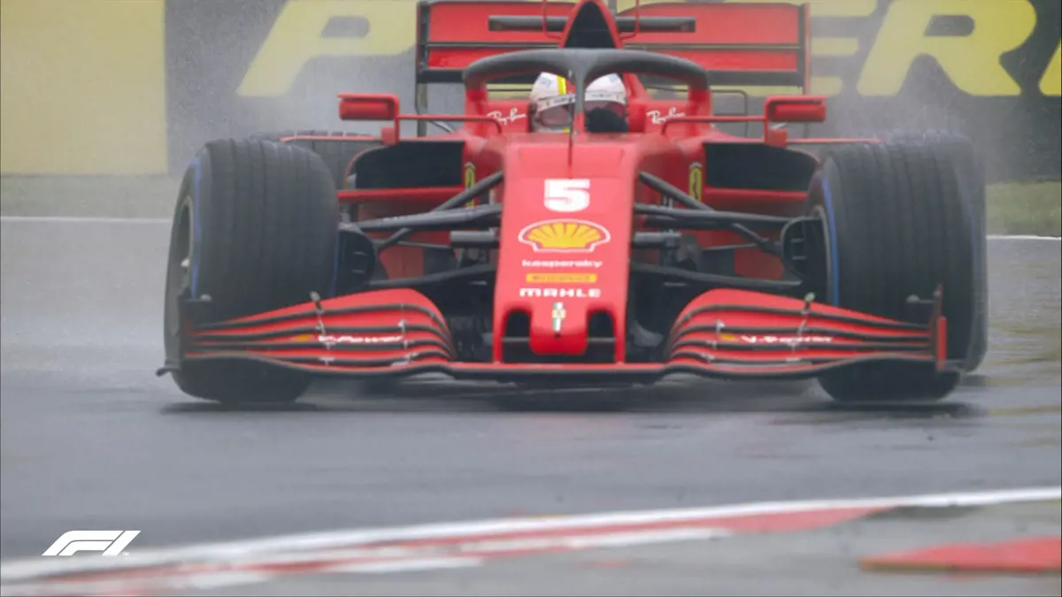 Vettel a leggyorsabb esőben a Hungaroringen