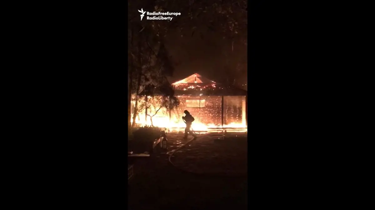 Porig égették a volt ukrán jegybankelnök házát