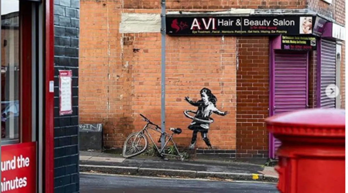 Banksy újabb graffitivel jelentkezett