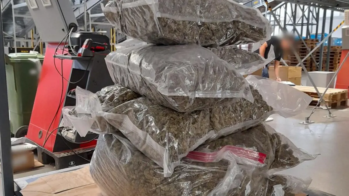 18 kilogramm marihuánát találtak egy futárszolgálat XV. kerületi telephelyén