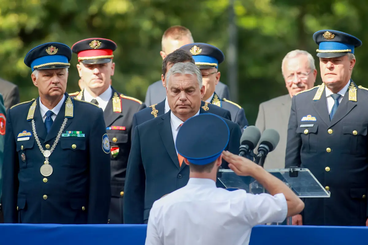 Orbán az NKE tisztavató ünnepségén: Ma Magyarország Európa egyik vagy talán a legbiztonságosabb országa