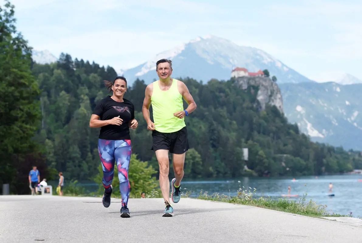 Közös futással kezdte találkozóját Novák Katalin és a szlovén államfő