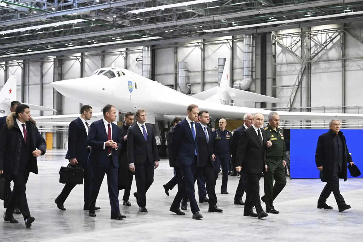 Putyinnal a fedélzetén szállt fel egy szuperszonikus nehézbombázó gép