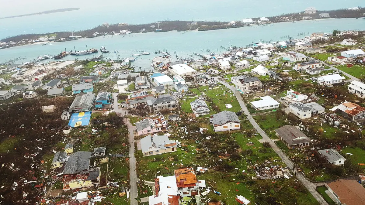 Drónfelvételen a Dorian utáni Bahama, mintha szőnyegbombázással pusztítottak volna ki mindent
