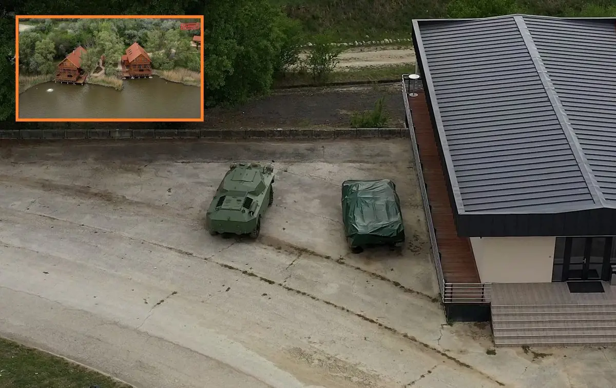 Nyomozás indult a Mészáros Lőrincnél parkoló harci járművek levideózása miatt