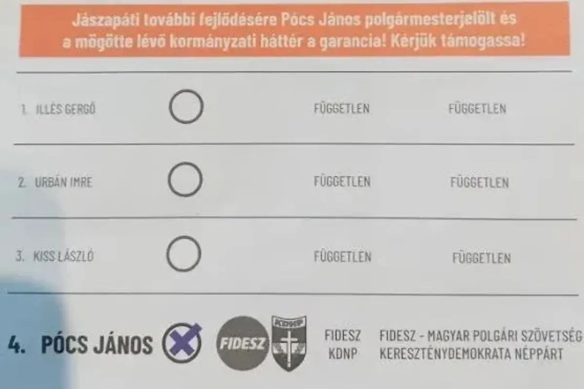 Kitöltött választási segédlet alapján szavazhatnak a Fideszre a jászapátiak