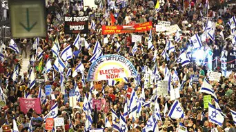 Tiltakozó akció Izraelben: tüntetésekkel, útelzárásokkal követeltek túszalkut és fegyverszünetet