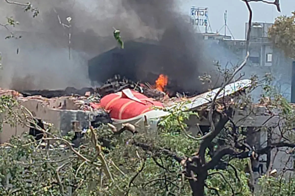 Videón, ahogy lezuhan az Air India utasszállító gépe