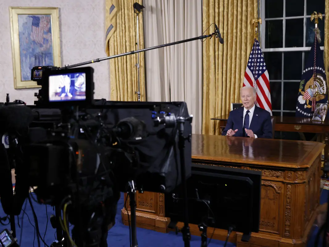 Biden az ukrajnai és izraeli katonai támogatás fokozása mellett érvelt rendkívüli tévébeszédében