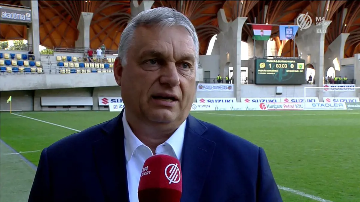 Orbán köszönés helyett visszakérdezett a felcsúti játékosoknak, hogy „milyen jó napot?”