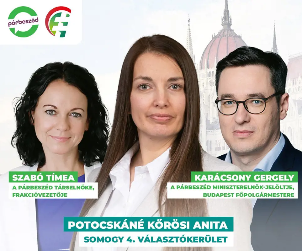 Potocskáné Kőrösi Anitát támogatja az LMP, az MSZP és a Párbeszéd is Somogy 4. választókerületében