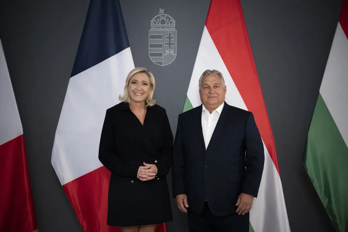 Marine Le Pennel tárgyalt a Karmelitában Orbán Viktor