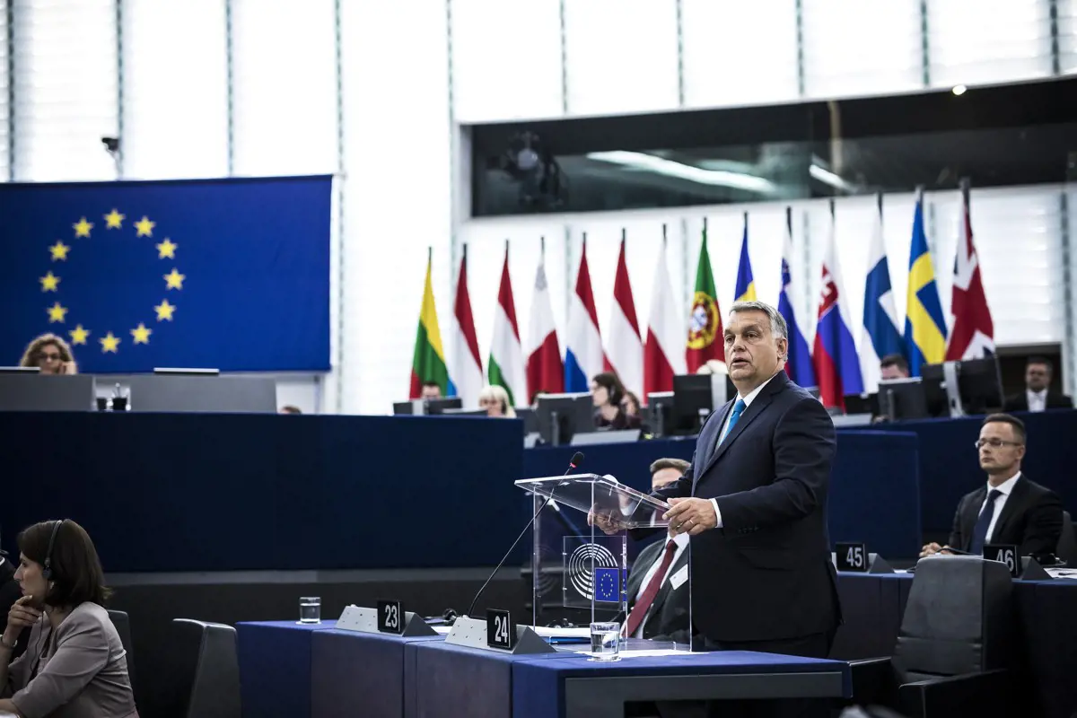 Orbán nem lesz jelen a jogállamisági vitán az Európai Parlamentben