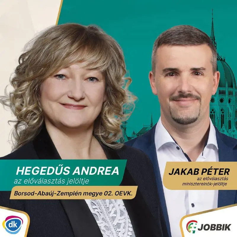 A Jobbik Borsod-Abaúj-Zemplén megye 2-es számú választókerületében Hegedűs Andreát támogatja