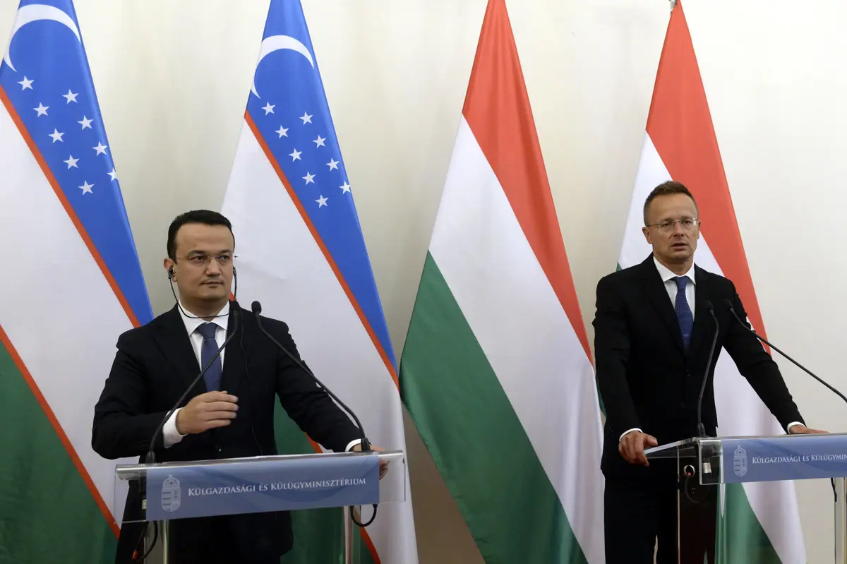 Szijjártó: a magyar-üzbég kereskedelmi forgalom tavaly meghaladta a százmillió dollárt