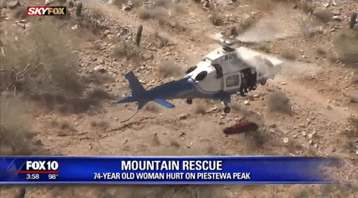 74 éves sérült nőt pörgetett a levegőben a mentőhelikopter