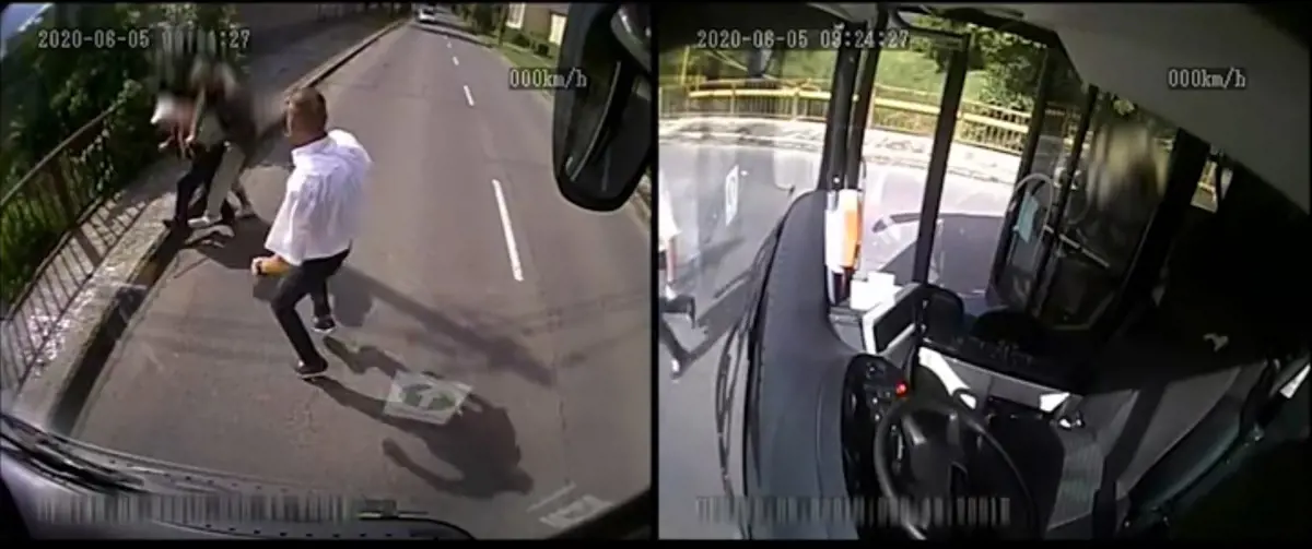 Egy szolgálatban lévő miskolci buszsofőr védte meg az idős hölgyet az utcai rablótól