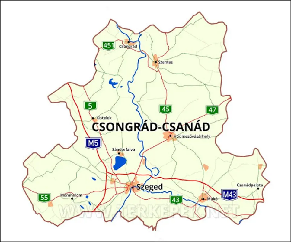 Június 4-én hatályba lép a Csongrád megyét átnevező 2017-es határozat