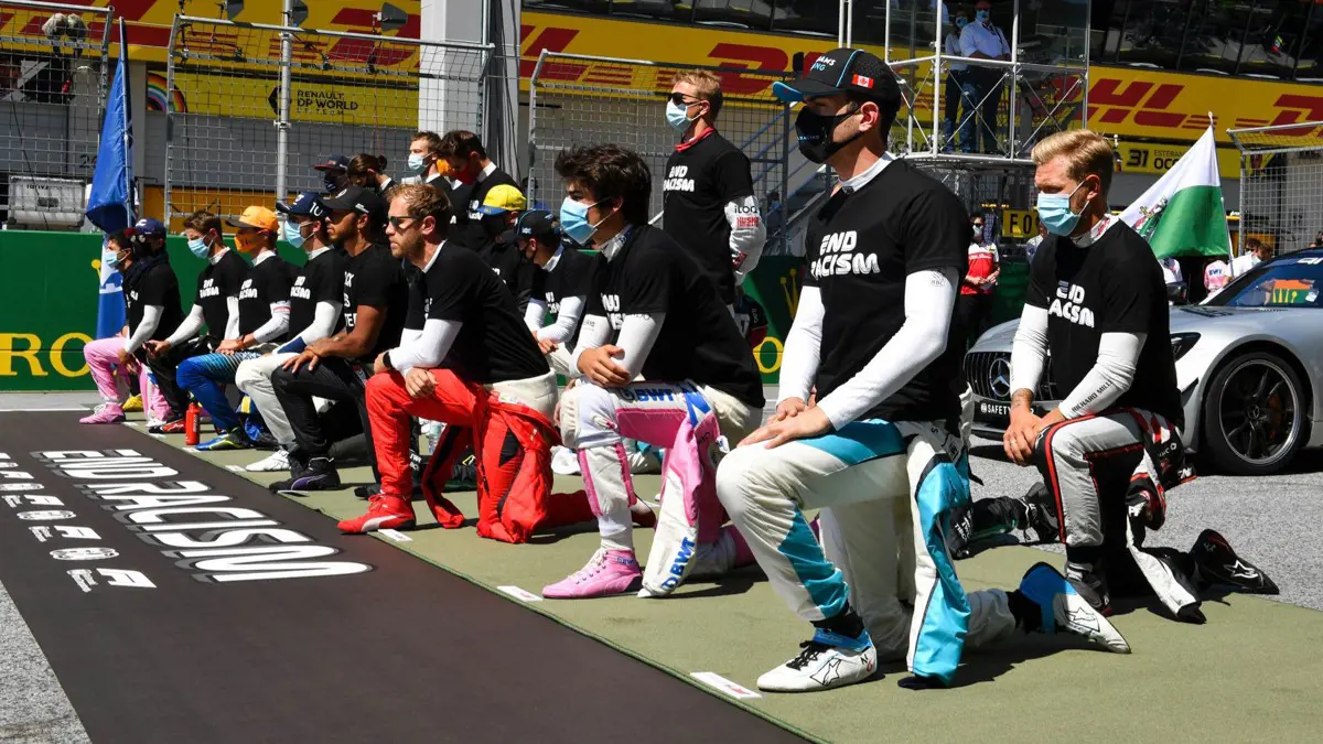 Megosztotta az F1-es pilótákat a Black Lives Matter támogatása