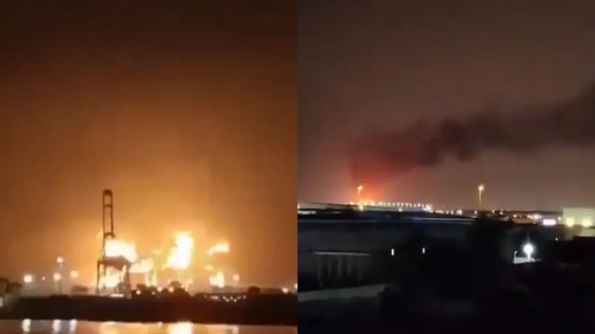 Iráni támadás után lángokban a világ egyik legfontosabb gázlétesítménye